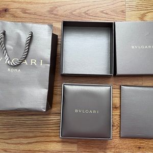 Authentic Bvlgari necklace gift box